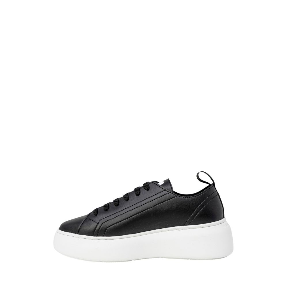 Armani Exchange Black Artificial Leather Sneaker