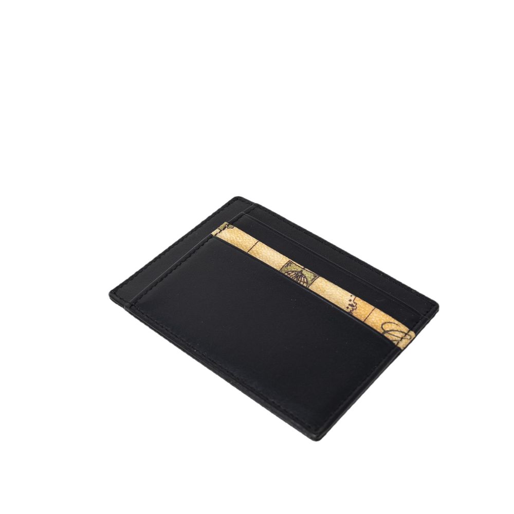 Alviero Martini Prima Classe Black Leather Cardholder