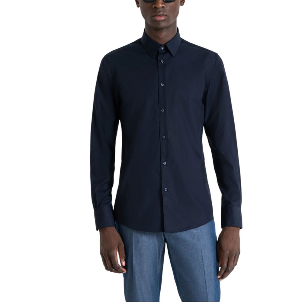 Antony Morato Blue Cotton Shirt