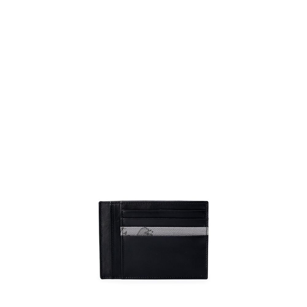 Alviero Martini Prima Classe Gray Leather Cardholder