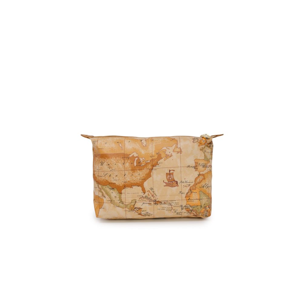 Alviero Martini Prima Classe Beige Polyester Clutch Bag
