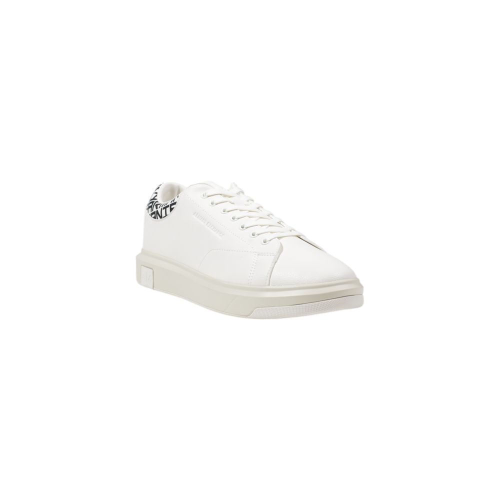 Armani Exchange Black And White Leather Sneaker