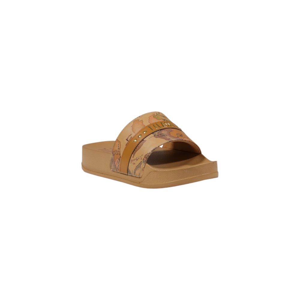 Alviero Martini Prima Classe Brown Polyethylene Slipper