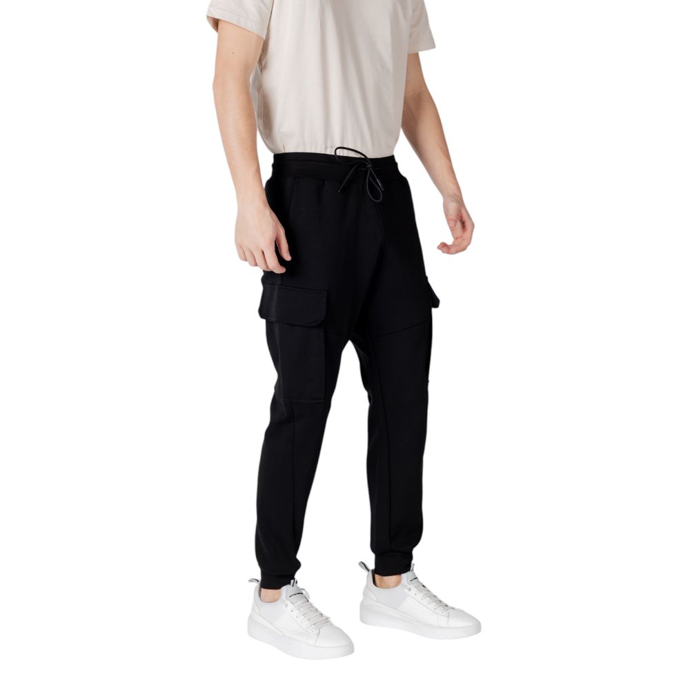 Antony Morato Black Cotton Joggers Workout Pant