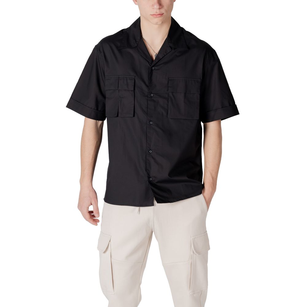 Antony Morato Black Lyocell Shortsleeve