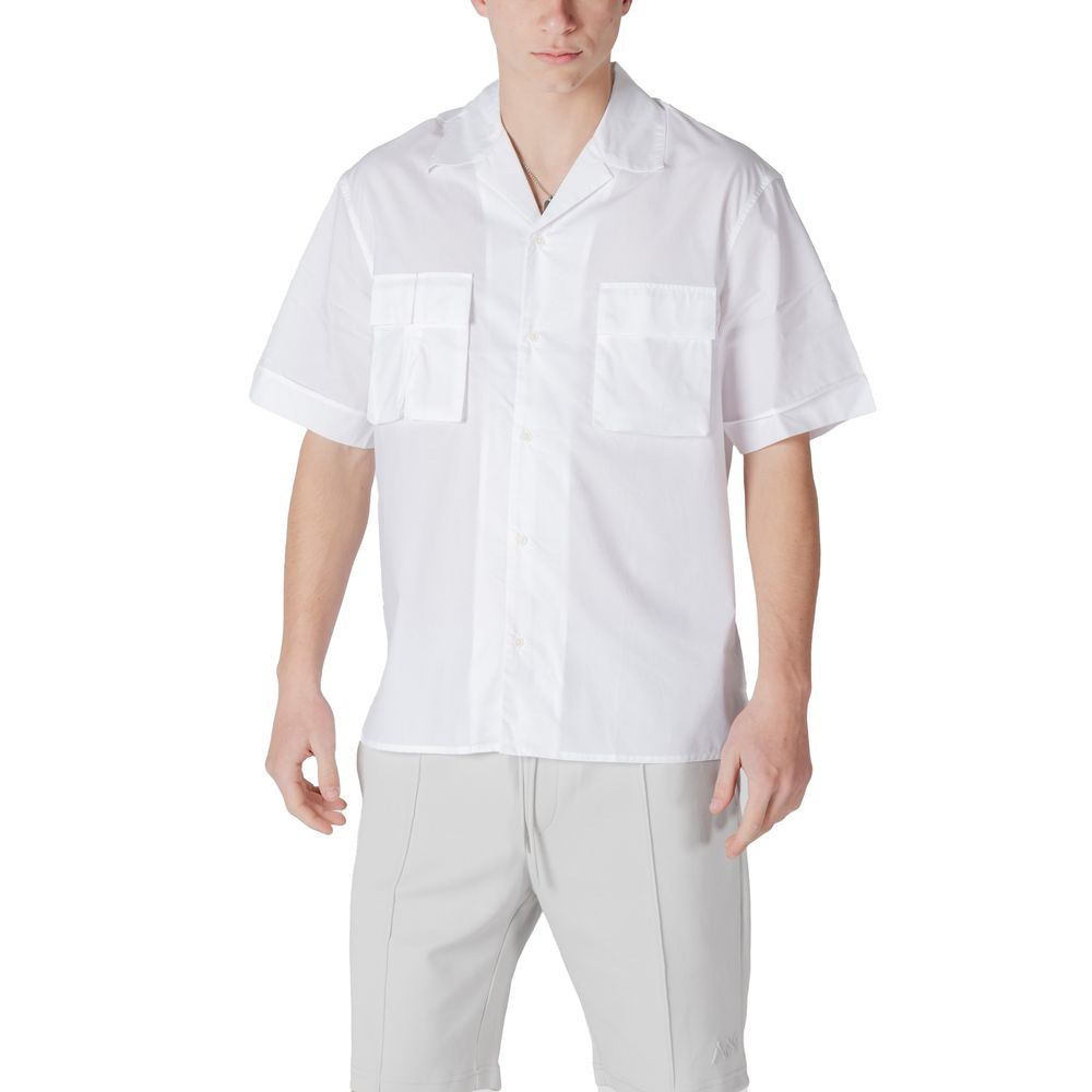 Antony Morato White Lyocell Shortsleeve