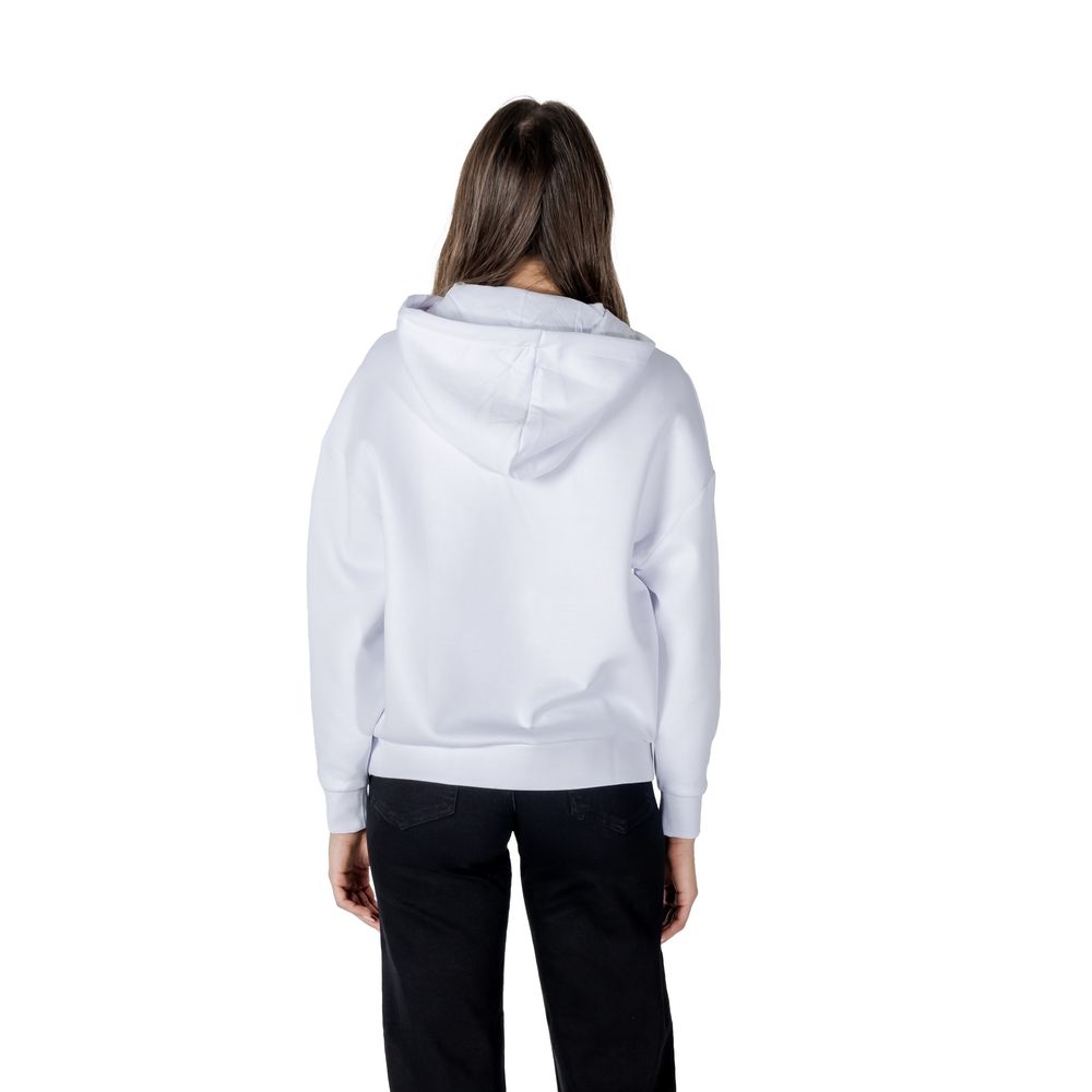Armani Exchange White Cotton Hoody