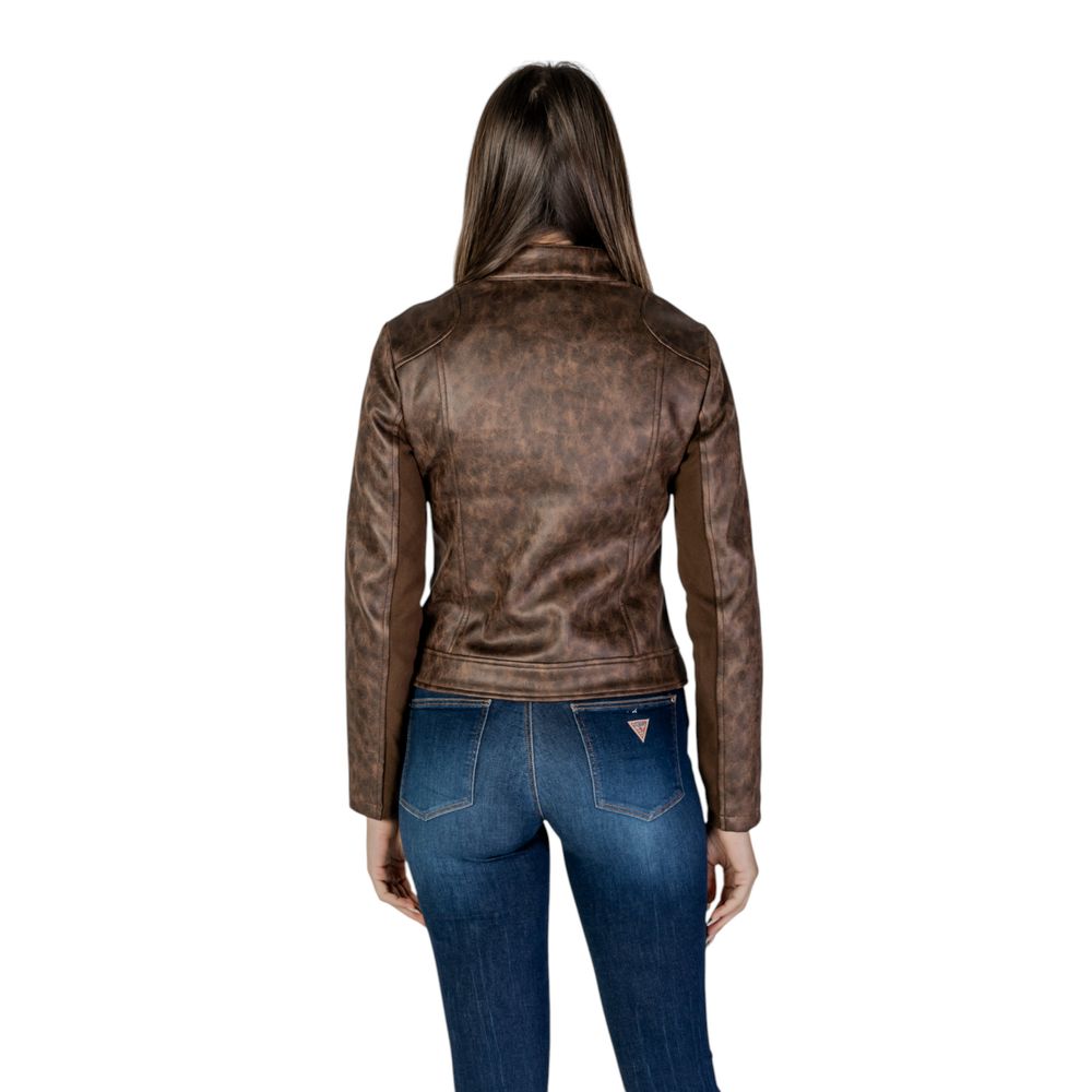 Desigual Brown Polyester Jackets & Coat