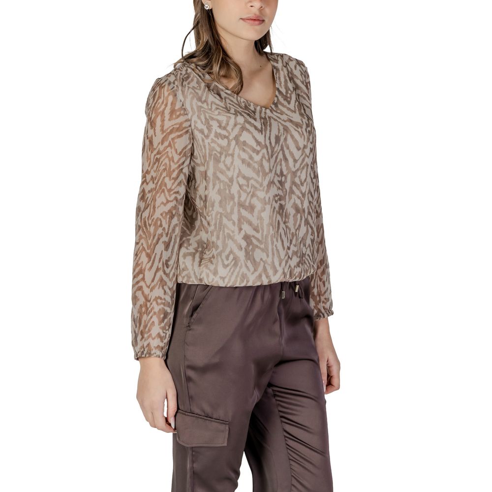 Street One Beige Polyester Blouse