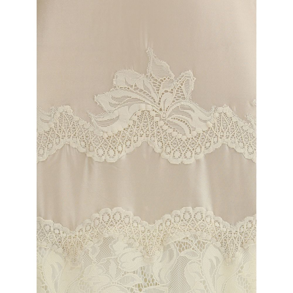 Rabanne Laced ivory long Dress